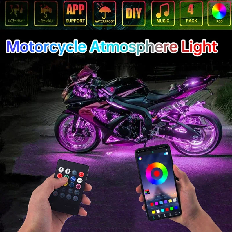Rgb Hub Sync - Led Motorcycle RGB Atmosphere Foot Light