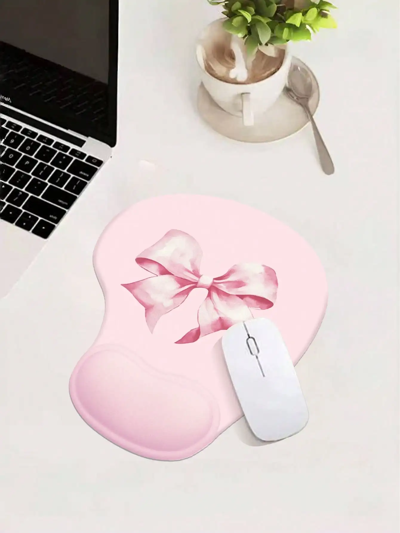 Gaming Accessories Pink - 1 Piece Pink Bow Mouse Pad,