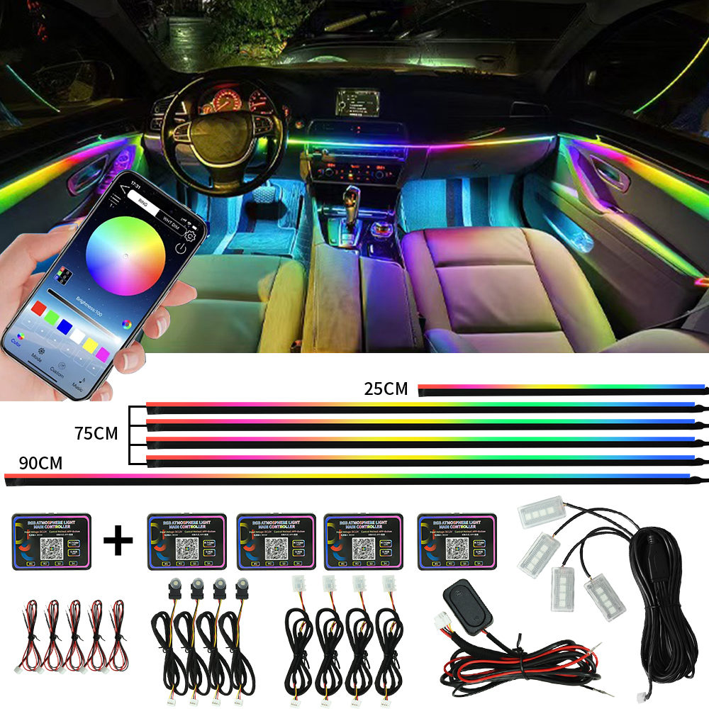 Rgb Hub Sync - Symphony Car Ambient Lights Kit 18