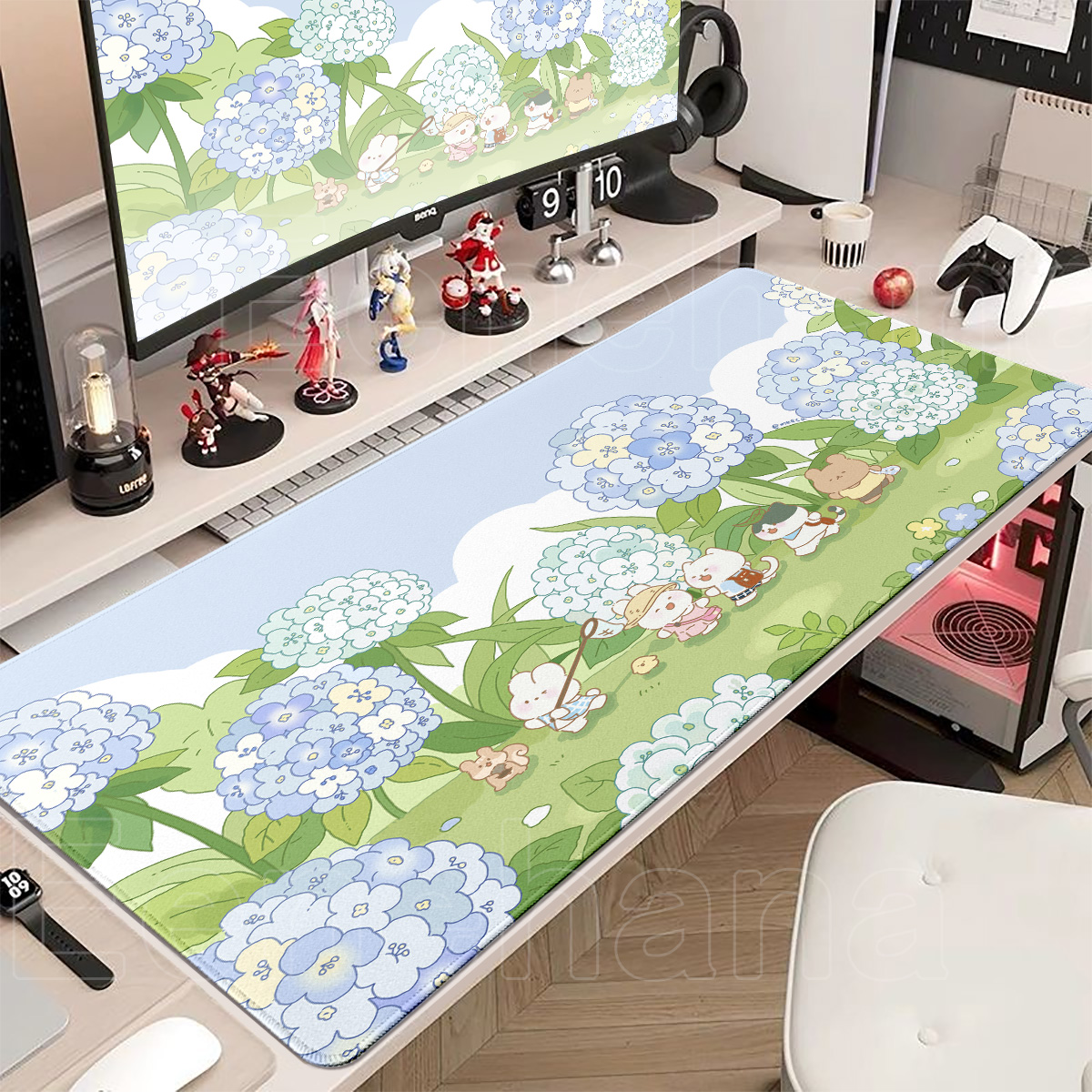 Spring Cute Rabbit Mouse Pad L - Gaming Accessories Pink 评论和价格