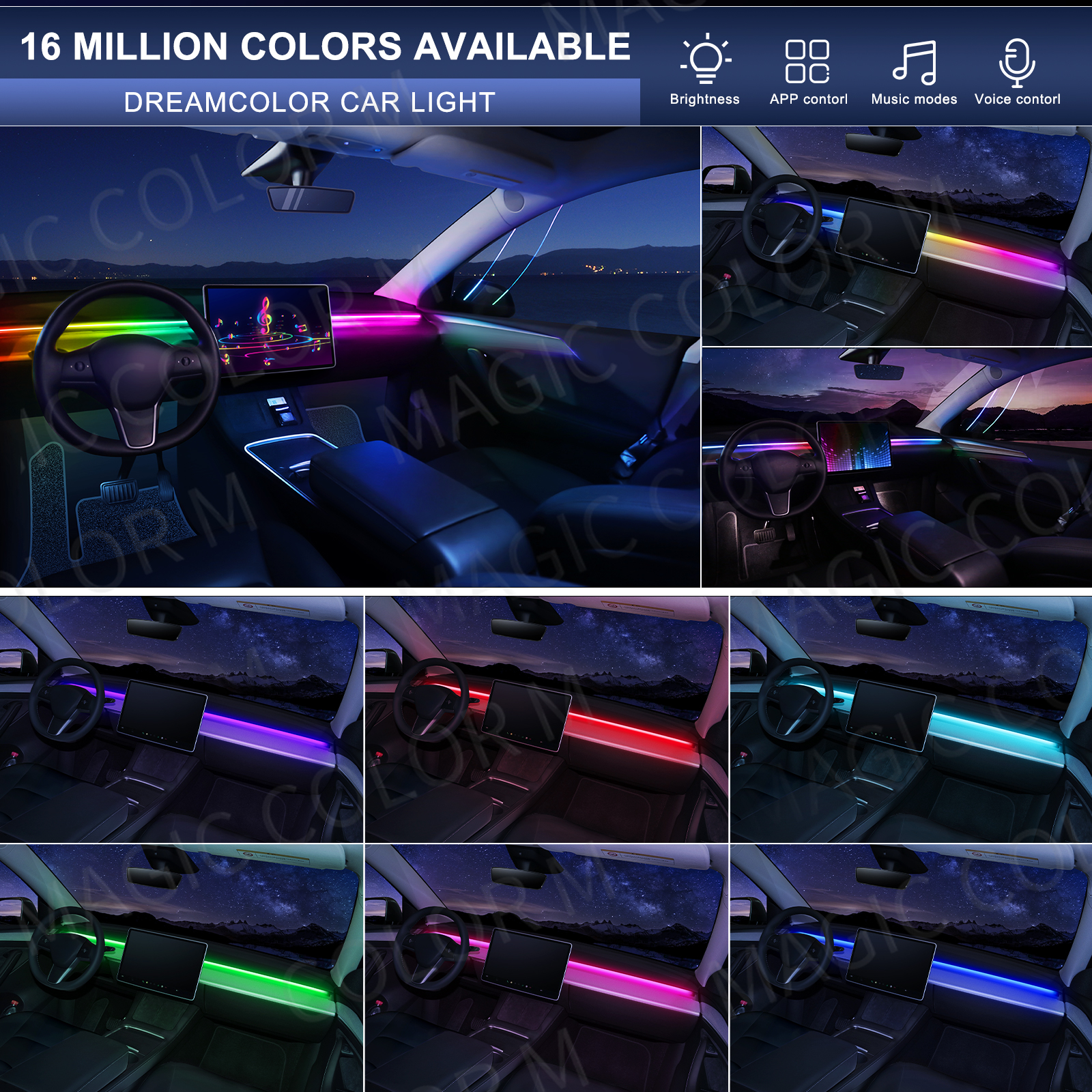 78inch 200cm 150cm LED Car Amb - Rgb Hub Sync 评论和价格