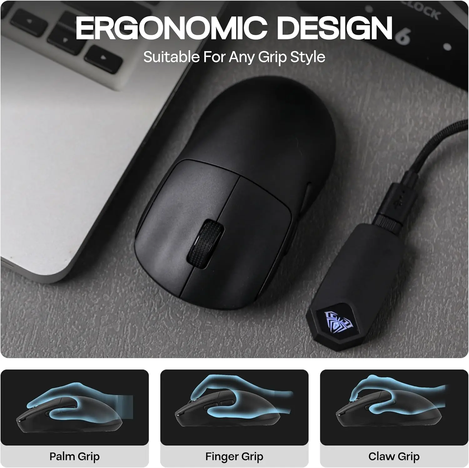 AULA SC800 Gaming Mouse USB-C  - Gaming Hand Accessories 评论和价格