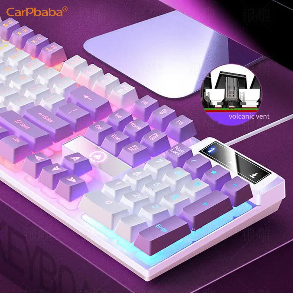 Carpbaba K500 104 Key USB Wire - Gaming Hand Accessories 评论和价格