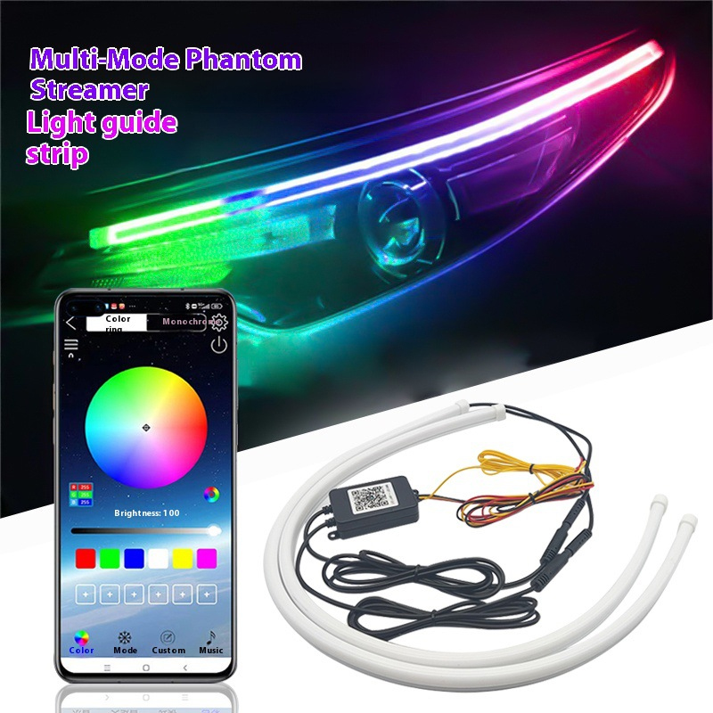 2PCS Car LED Strip Lights Flex - Rgb Hub Sync 评论和价格
