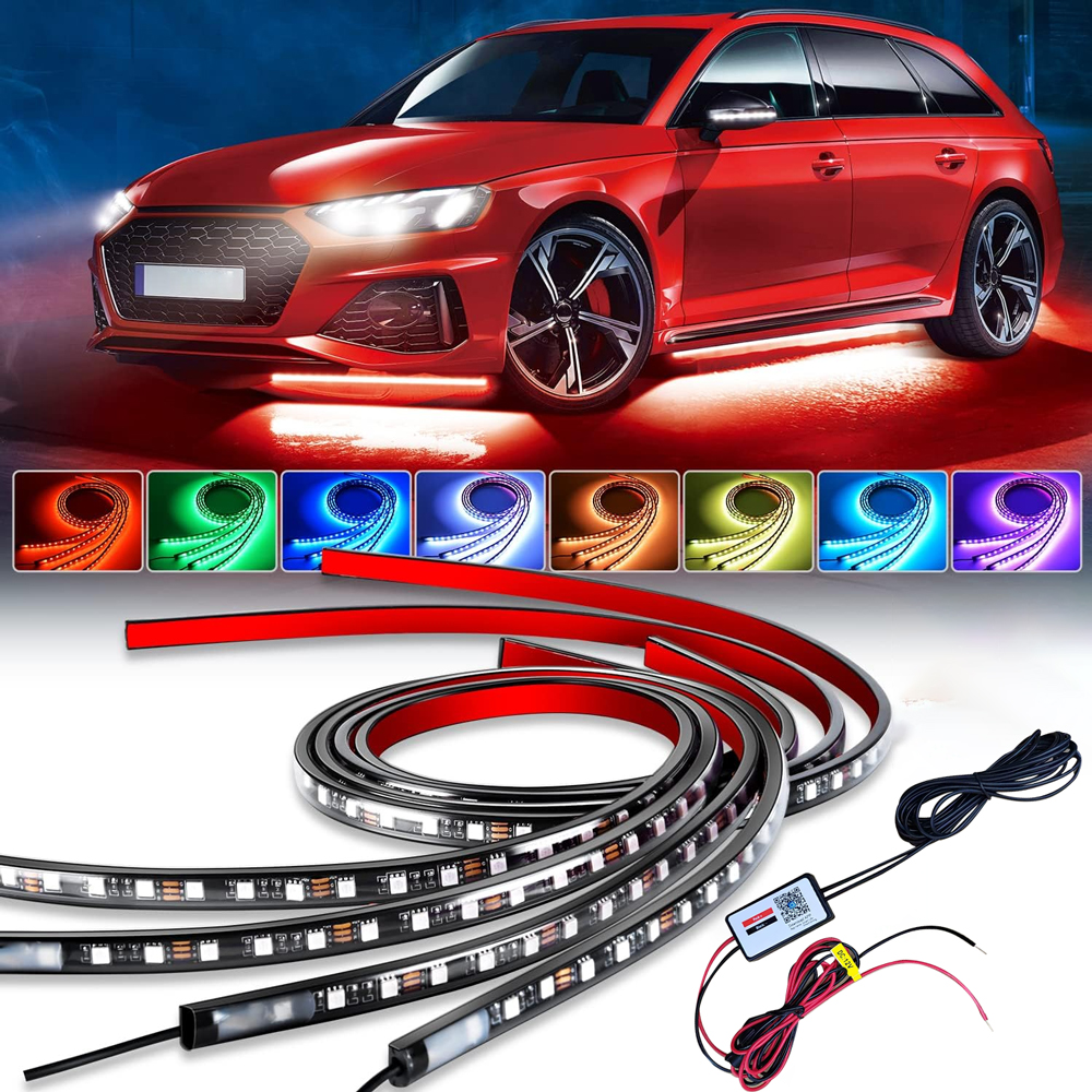 RGB Car Underglow Strip Lights - Rgb Hub Sync 评论和价格