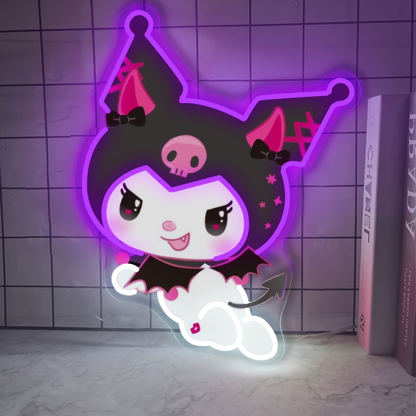 Kuromi LED Neon Sign Purple Gl - Gaming Accessories Led 评论和价格