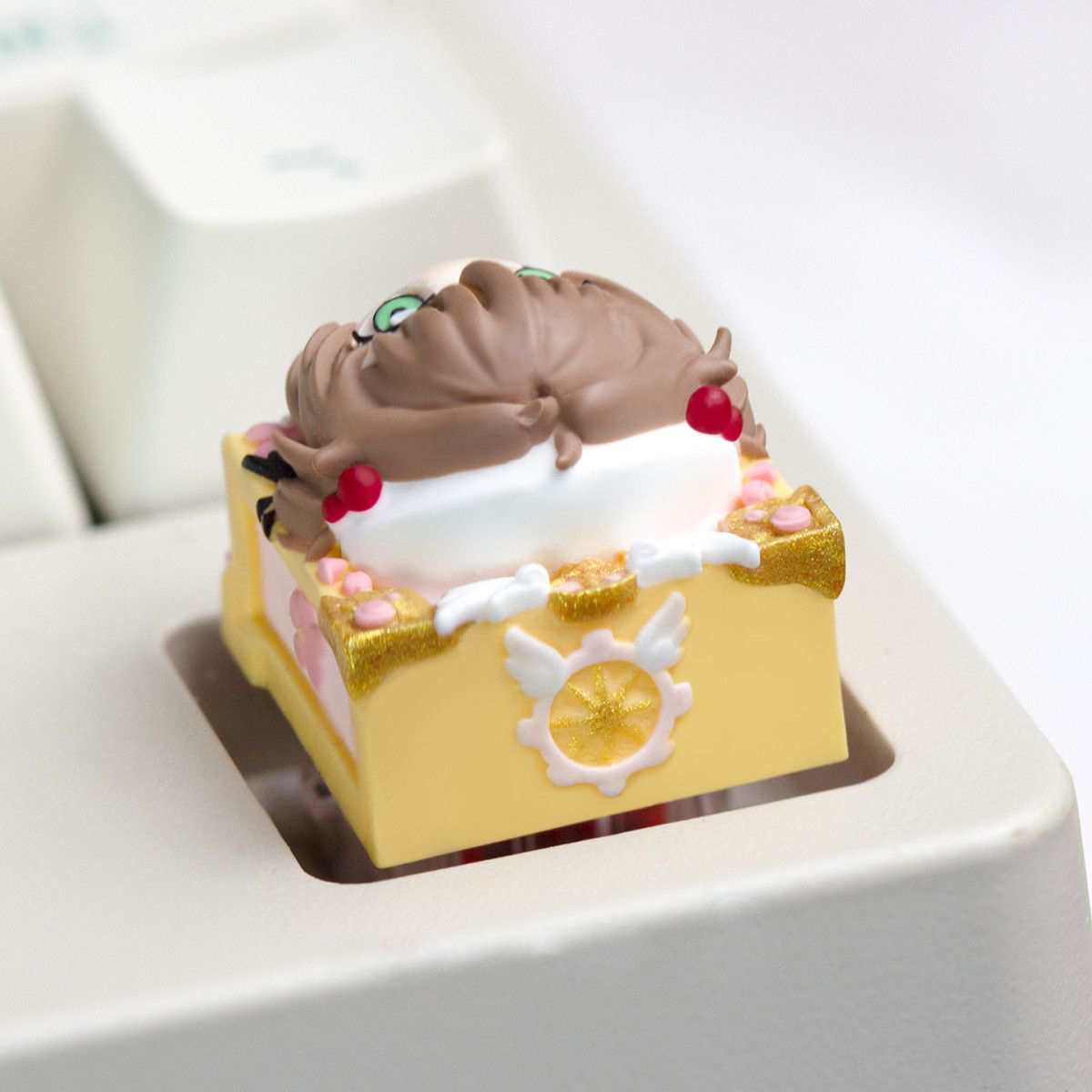 Anime Sakura Keycaps Hand-made - Gaming Hand Accessories 评论和价格