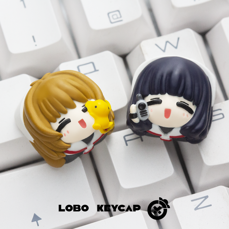 Anime Sakura Keycaps Hand-made - Gaming Hand Accessories 评论和价格