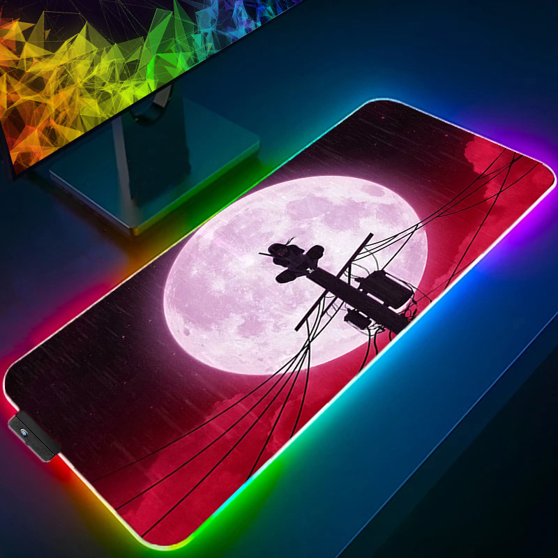 RGB Large Mouse Pad Backlight  - Gaming Accessories Led 评论和价格