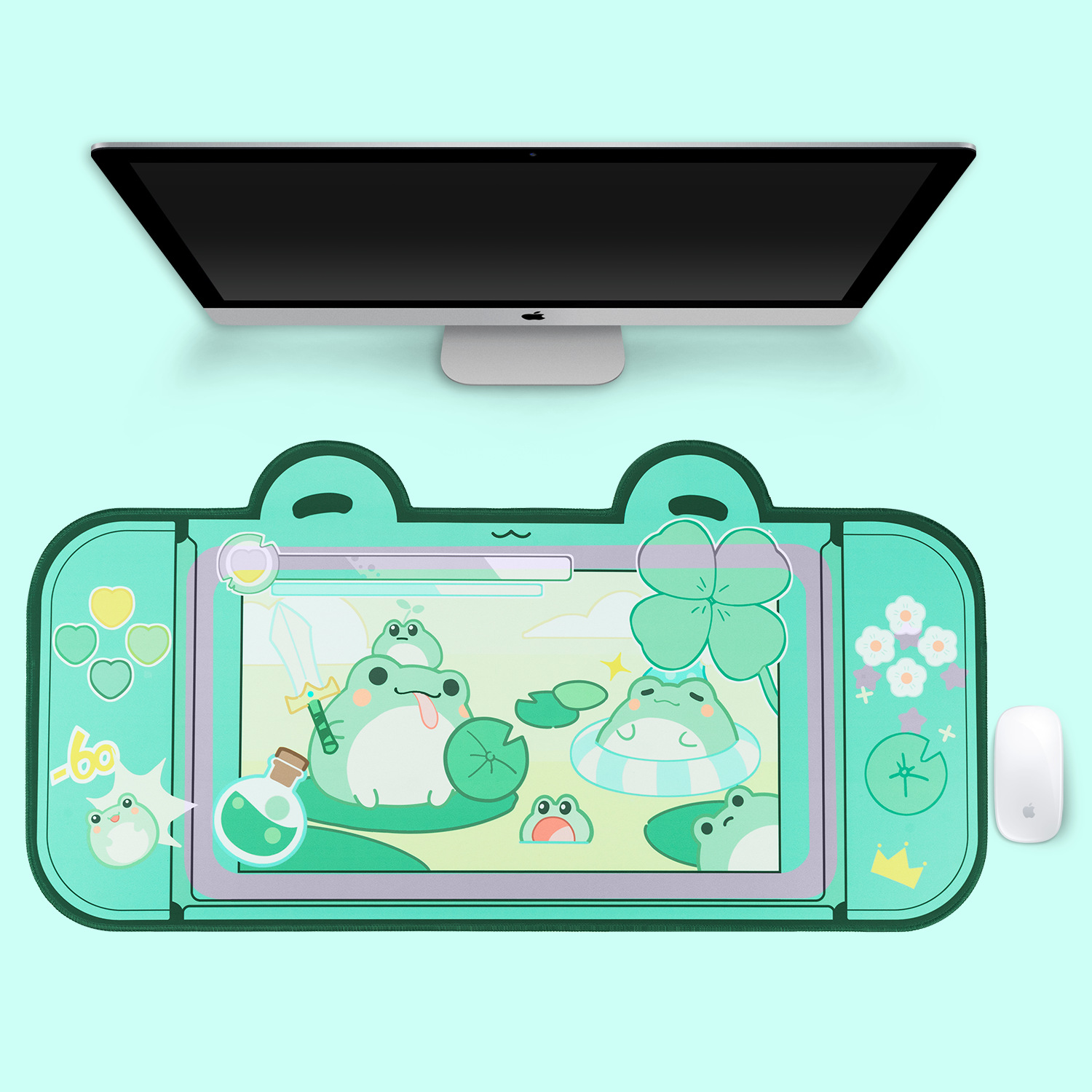 Extra Large Kawaii Gaming Mous - Gaming Accessories Pink 评论和价格