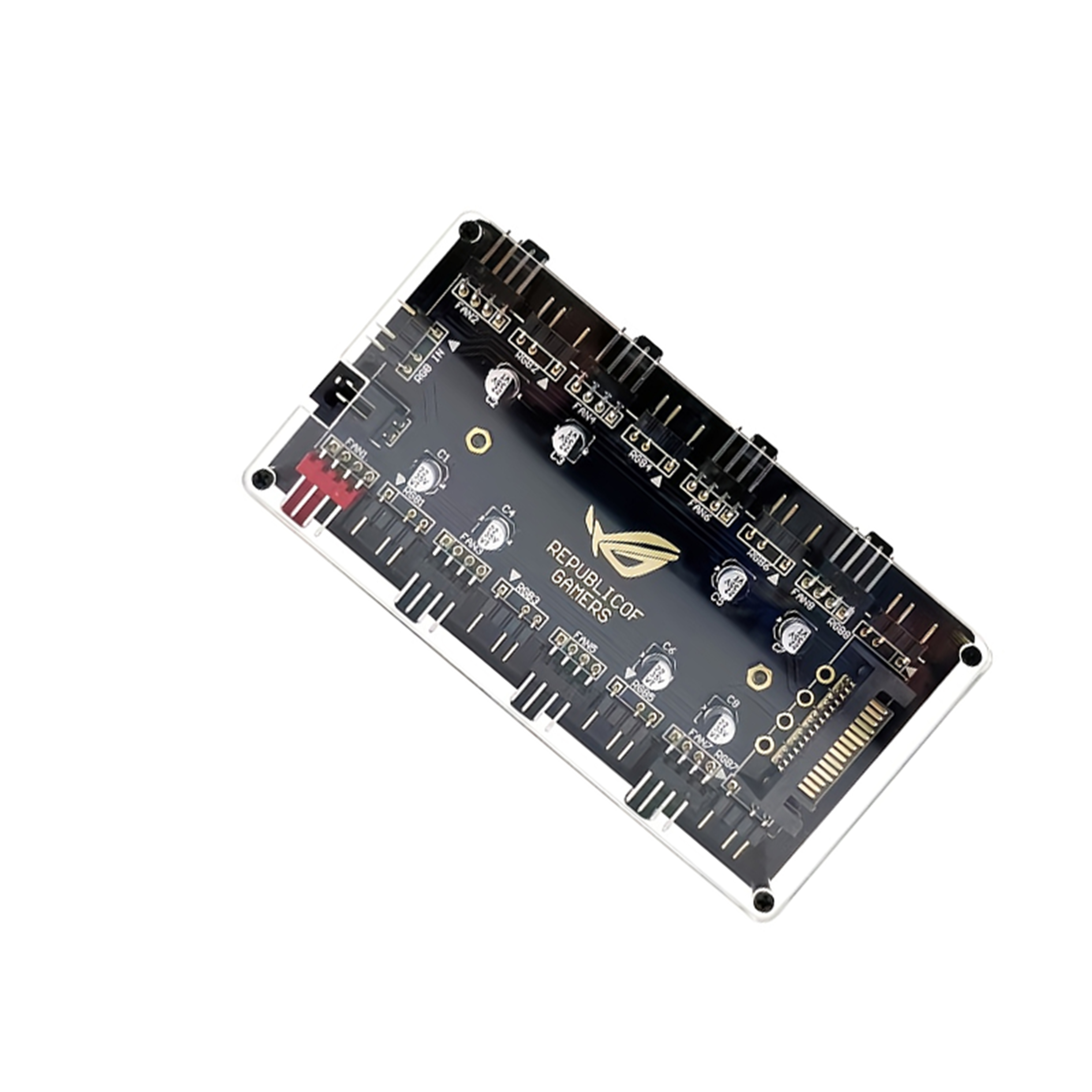 8 Port ARGB PWM Fan Hub, 5V 3P - Rgb Hub Sync 评论和价格