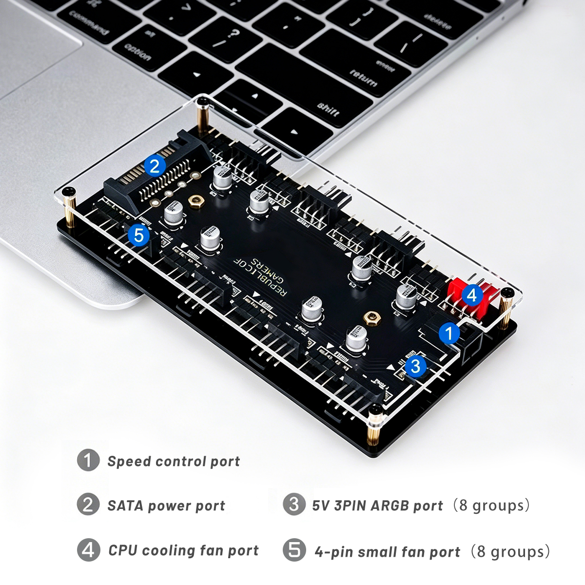 2-in-1 8-Port ARGB & PWM Fan H - Rgb Hub Sync 评论和价格