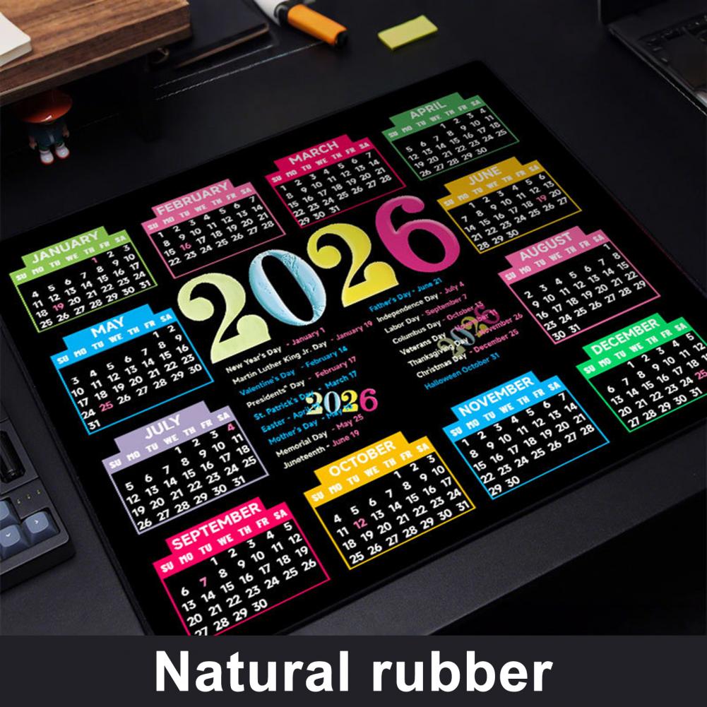 2026 Calendar Mouse Pad Waterp - Gaming Accessories For Gaming Desk 评论和价格