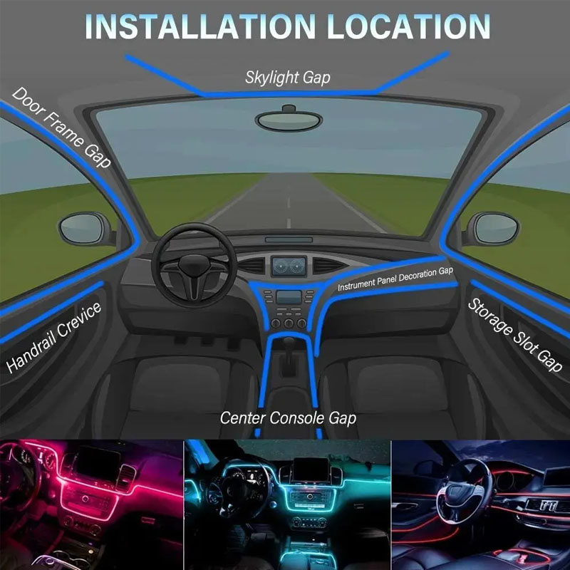 Car RGB Ambient LED Light Stri - Rgb Hub Sync 评论和价格