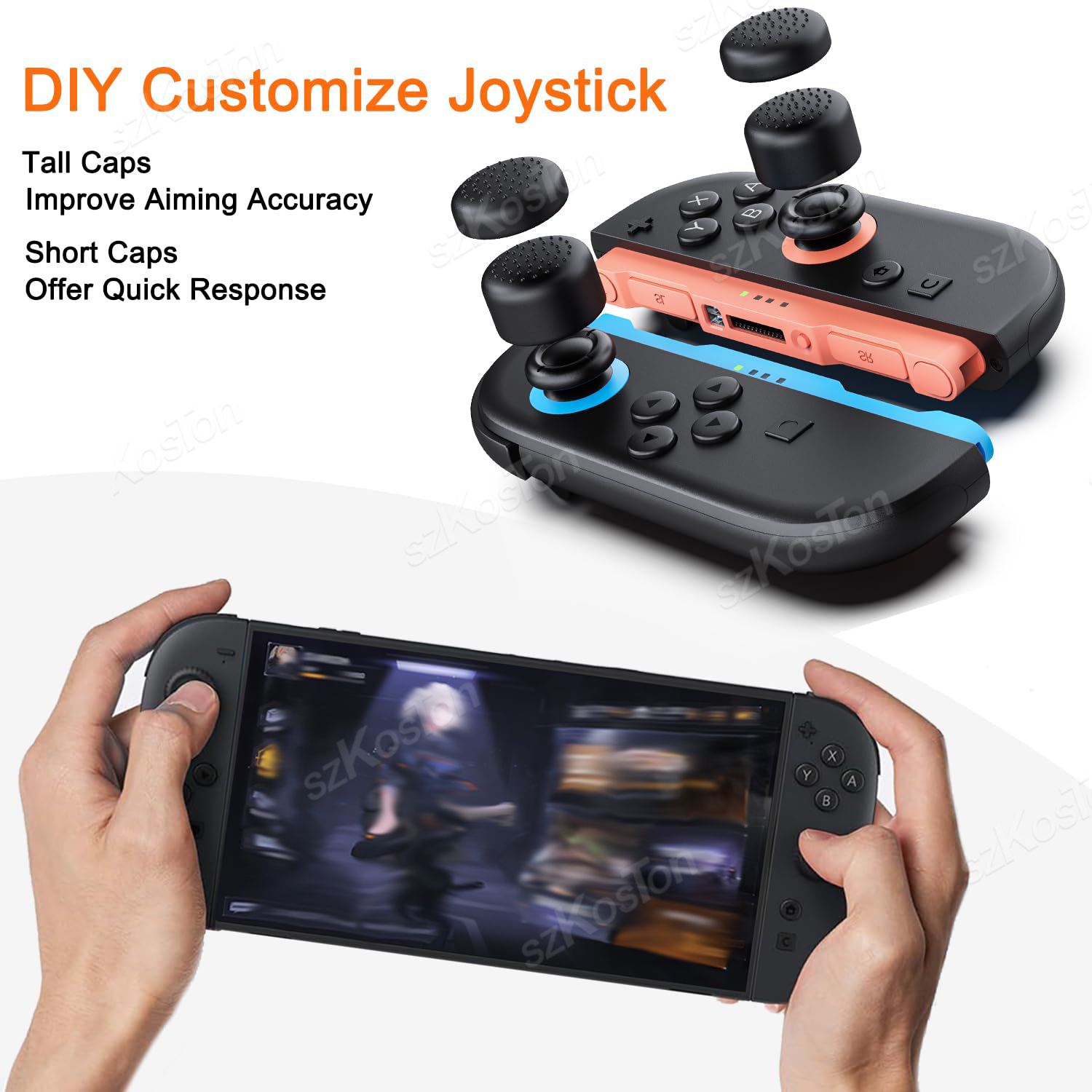 4PCS For Switch 2 No-Slip Sili - Gaming Kit Accessories Nintendo Switch 评论和价格