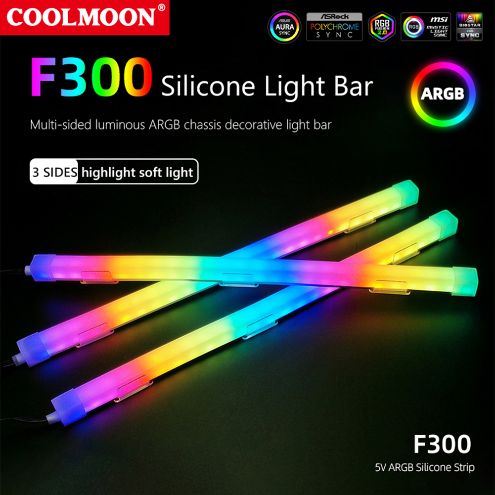1/2PCS COOLMOON 30cm Aluminum  - Rgb Hub Sync 评论和价格