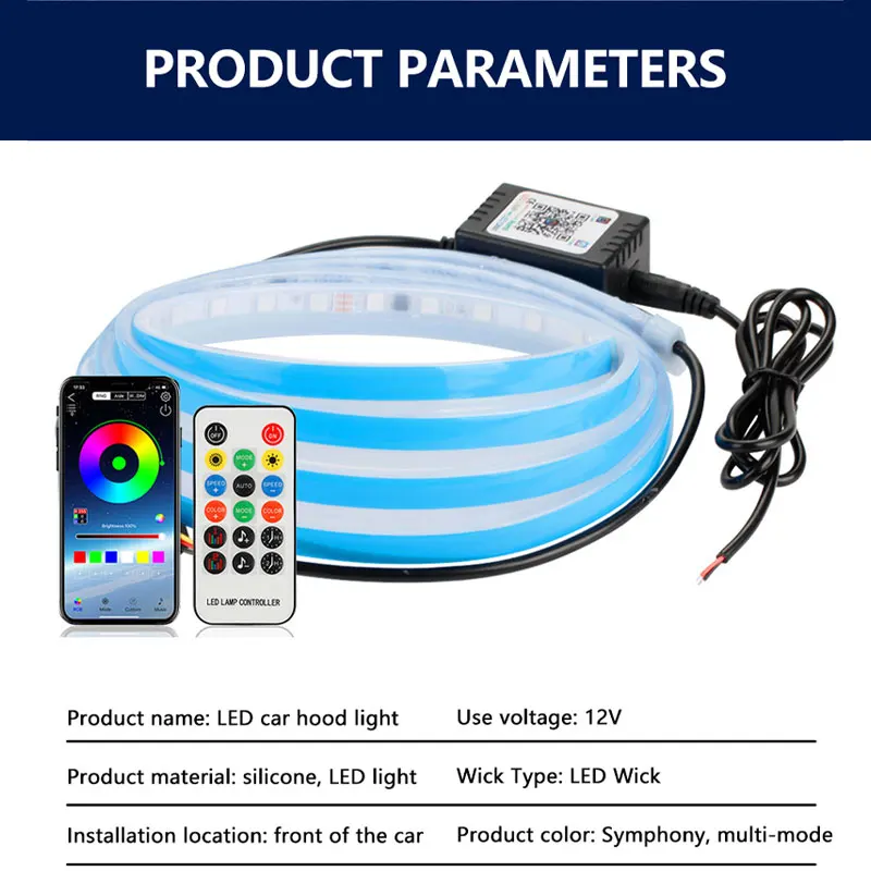 120/150/180cm Car Hood Decorat - Rgb Hub Sync 评论和价格