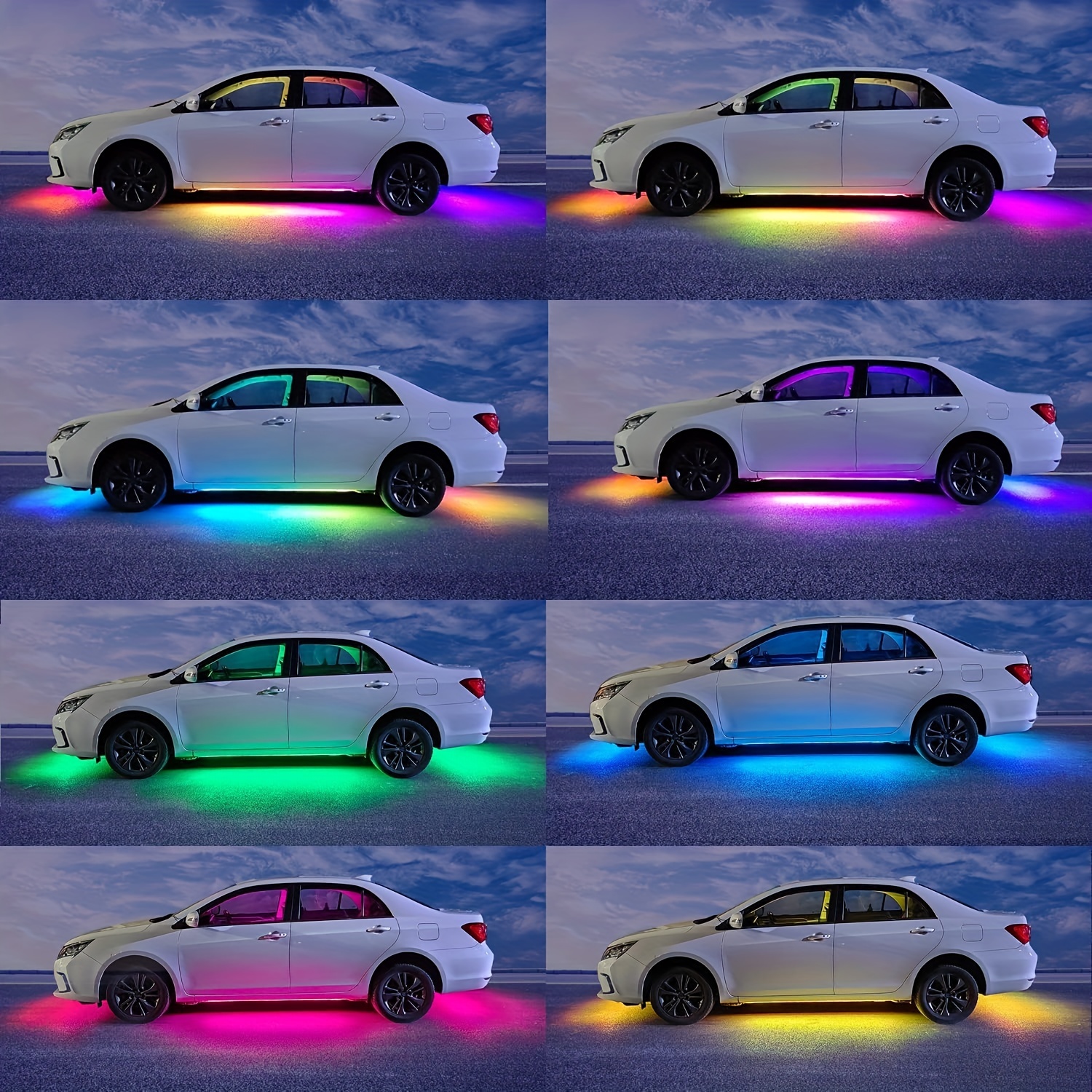 RGB Flexible Car Underglow Lig - Rgb Hub Sync 评论和价格