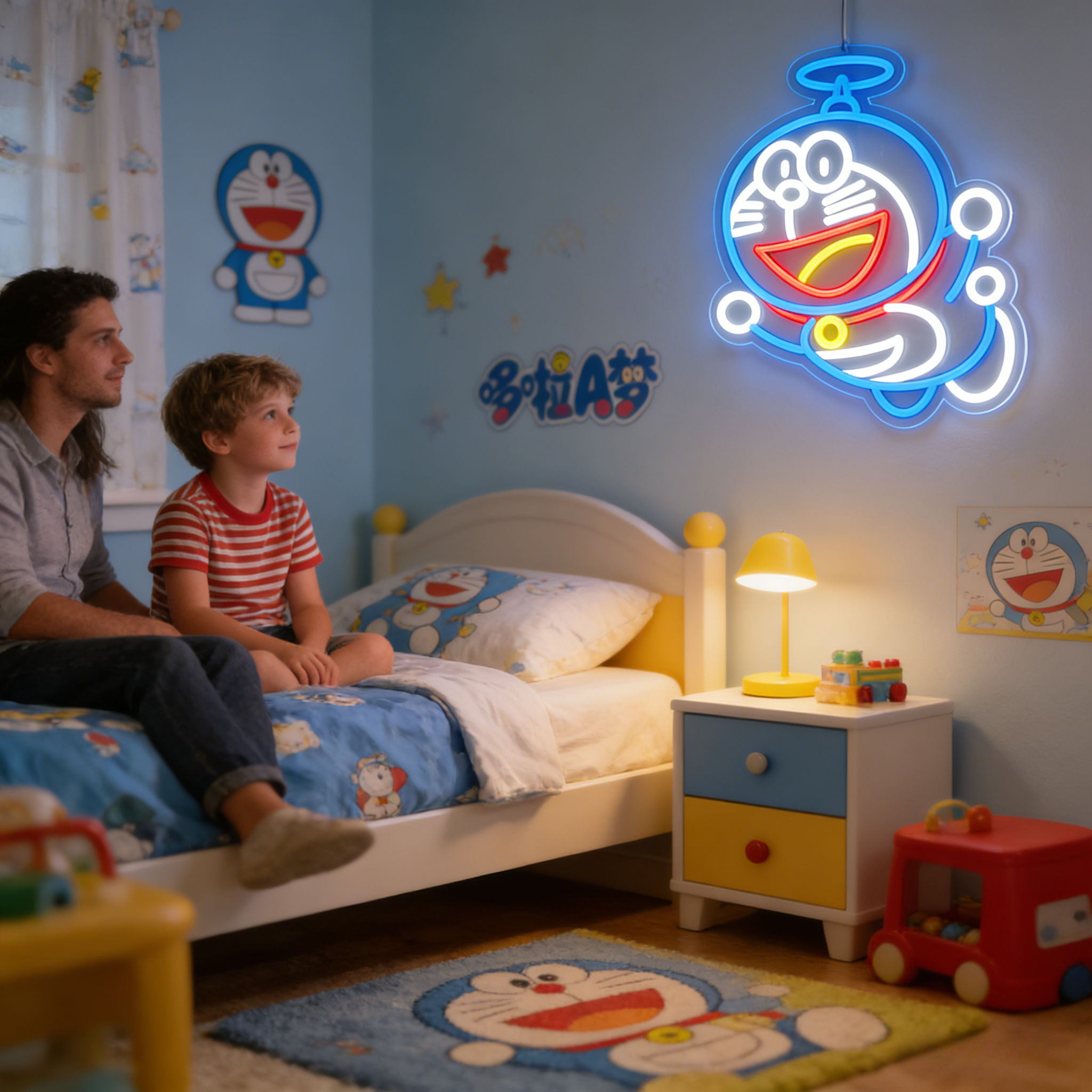 Doraemon Neon Sign LED USB Dim - Gaming Accessories Led 评论和价格